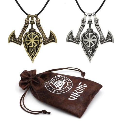 Viking halskette amulett axt - viking,
