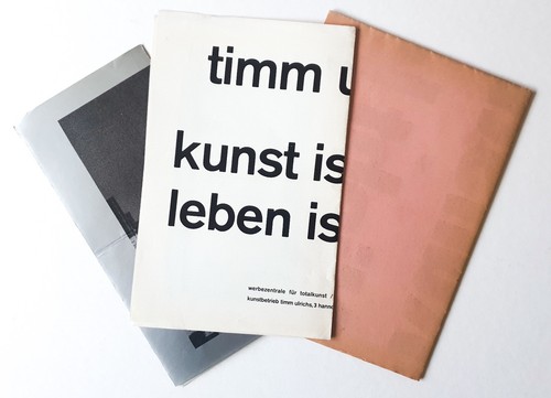 Timm ulrichs kunstblätter - ulrichs,