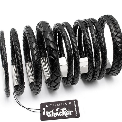 Echt leder herren armband - echt,