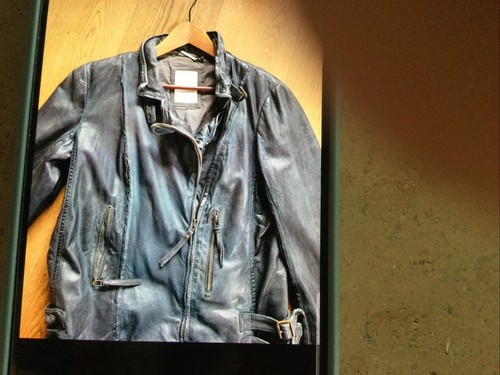 Lederjacke schwarz used - lederjacke,, schwarz,