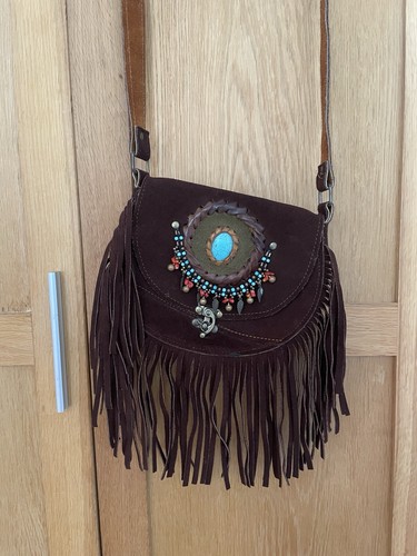 Wildleder leder tasche - wildleder,