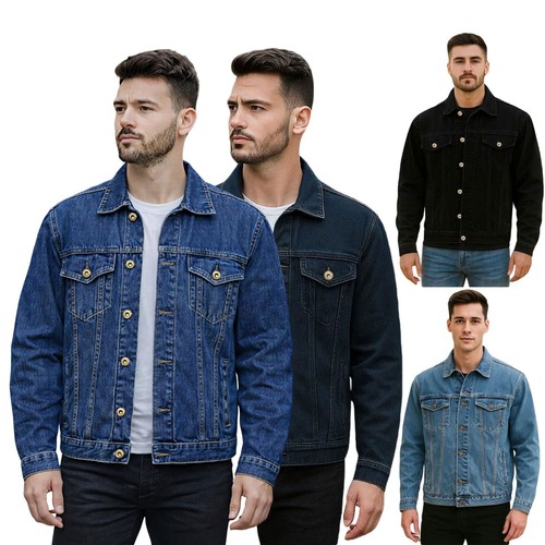 Herren jeansjacke baumwolle - herren,