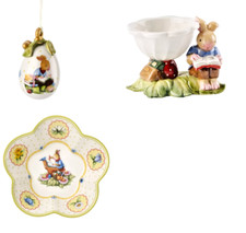 Villeroy Boch komplett Annual 2014 Hasenschule Schale  Eierbecher Osterei Ostern