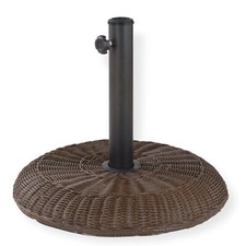 Sonnenschirmständer Schirmständer im Rattan Design 16 kg Ständer für Schirm