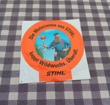 Stihl Aufkleber Werbeaufkleber Stihl Motorsense Vintage Maße ca. 12 x 11 cm