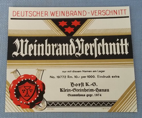 Altes schnapsetikett - altes,