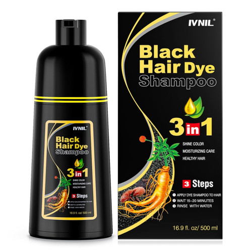 Schwarzes haarfarbe shampoo - haarfarbe,