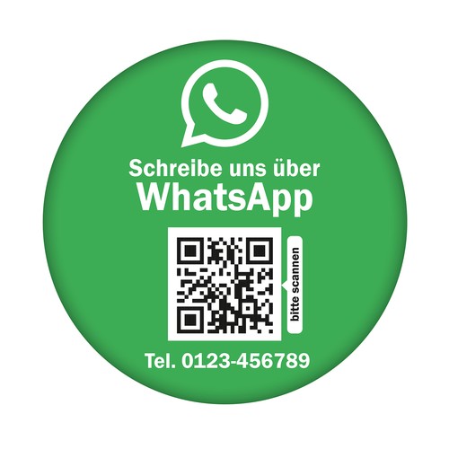 Social media aufkleber mit - mit, qr