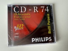 Philips CD-R 74 CD-Recordable Professional, Multi-Purpose 12x, 650 MB, 74 Min.