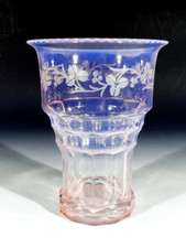 BÖHMEN Art Deco Opalinglas