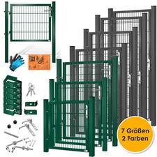 KESSER® Gartentor Gartentür aus Metall Gartenpforte Garten Zaun Tor mit Schloss