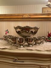 bowle Sektkühler Vintage set antik villenauflösung Nachlass