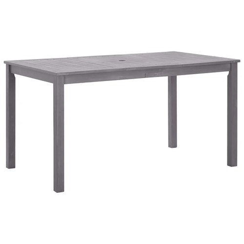 Gartentisch grau 140x80x74 - gartentisch,