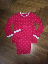 Tchibo TCM Mädchen Langarm Schlafanzug Weihnachten Gr. 146-152 Rot