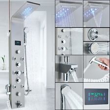 LED Duschpaneel Edelstahl