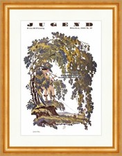 Titelseite der Nummer 37 von 1925 Julius Diez Baum Falle Vogel Jugend 4460