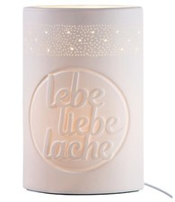 Gilde Tischleuchte Lebe Liebe