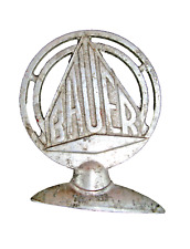 Altes um 1950 BAUER Fahrrad Schutzblech Emblem Schutzblechfigur  Emblem  Steuerk