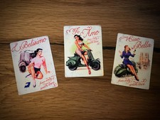 3x VESPA Aufkleber Retro
