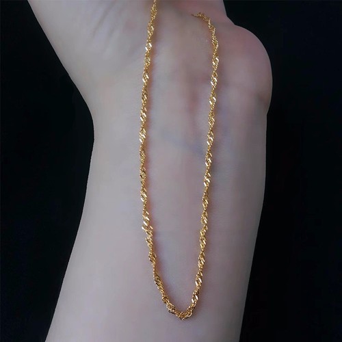 1mm zopfkette goldkette - 1mm,