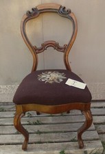 Stuhl, Polster, antik, Louis