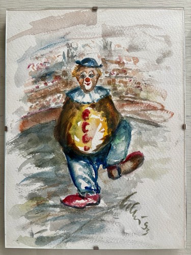 Bild eines clowns aquarell - bild,
