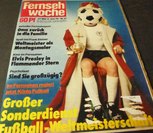 Fernsehwoche 1978 fußball - fernsehwoche, 21/1978