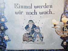 Stickvorlage "Nikolaus und Schneemann" Kreuzstich Studio Gebert
