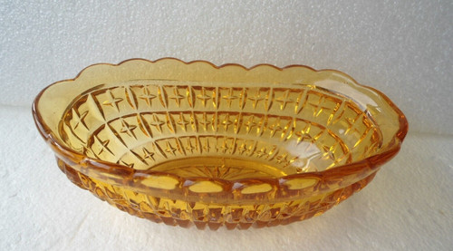 Pressglas schale oval - schale,