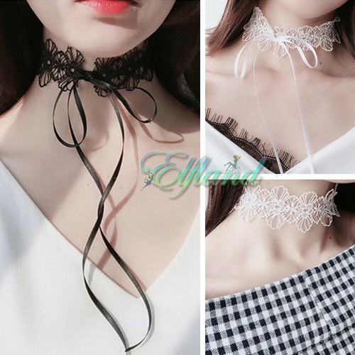 Spitze blumen halsband - *,
