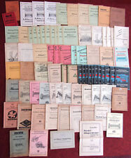 ca. 80 Landmaschinen Ersatzteillisten Betriebsanleitungen 1909 bis 1952