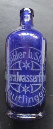 Flasche antik kobaltblau von - flasche,