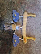 Kinderwagenkette Babyschale Spielzeug Babyspielzeug Babyfehn Bär Wolken