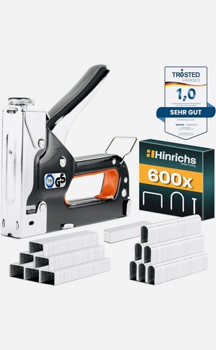 Hand stapler with clips - hand,