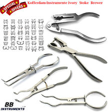 Kofferdam-Instrumente Kofferdamzange Brewer Stoke ivory Ainsworth 32 Klammern CE