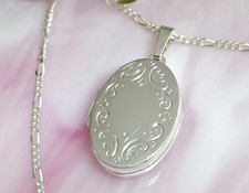 Medaillon  Anhänger oval mit