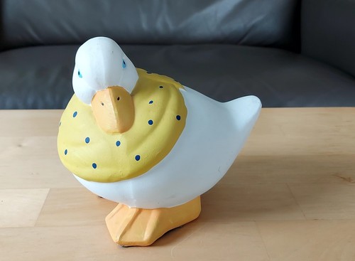 Dekofigur ente keramik - dekofigur,