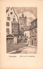 397130) AK Blick auf die Stadtkirche Darmstadt 