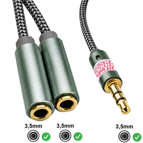 Audio aux 5mm - audio, y-splitter