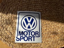 Aufkleber VW Motorsport weiß