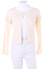 MANOR woman Strickjacke Bolero Volants S champagner