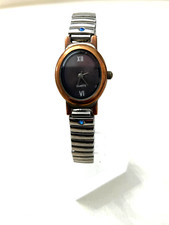 Yves Rocher Damenuhr silber Flexband mit Strass