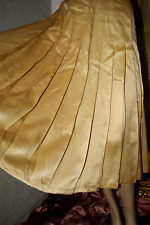 Seidiger Vintage SEIDEN ROCK * Faltenrock ** ESCADA by SRB ** edel GOLD Luxus 38