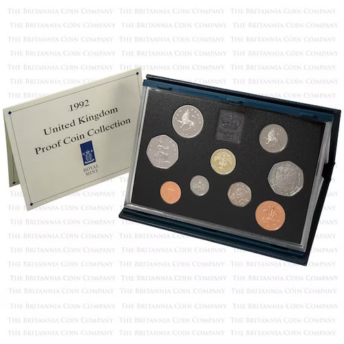 1992 proof year coin set - year, 6