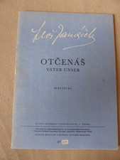 Noten Leos Janacek Otcenas Vater Unser für 4 Stimmen Harfe Orgel Alkor Kassel 