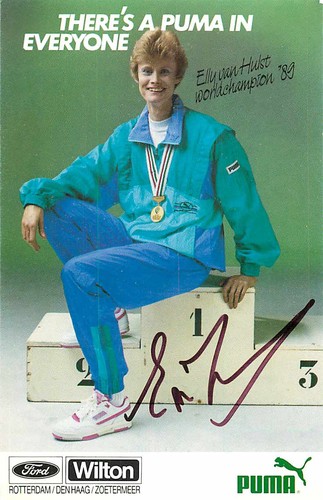 Elly van hulst autogrammkarte - elly,