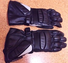 BMW Herren Motorrad echt Leder Handschuhe schwarz Vintage Gr. 9,5