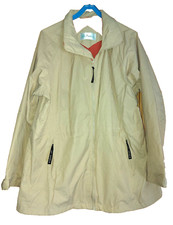 Ulla Popken Damen Regenjacke Wanderjacke wasserdicht, beige, Gr. 46/48 neuwertig