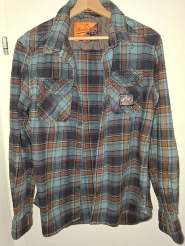 Superdry herren flanellhemd - superdry,