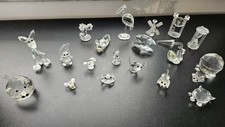 20 Kristall Glas Figuren